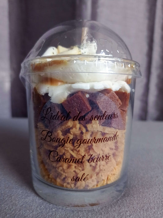 BOUGIE GOURMANDE - Parfum Caramel beurre salé