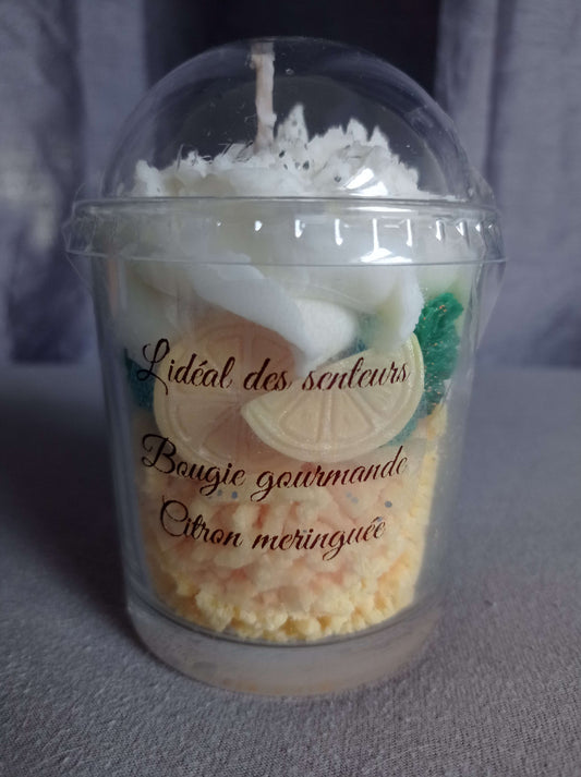 BOUGIE GOURMANDE - Parfum Citron meringué